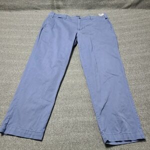 Nautica The Deck Pant Classic Fit Stretch Blue Chinos Men's Size 42W 32L
